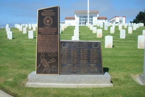 Monument to our fallen shipmates at Fort Rosecrans National Cemetery in San Diego, CA.